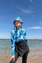 3-Piece Hijab Swimsuit Set Blue