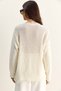 Women's Ecru V Y Aka Lace Detailed Knitwear Sweater Tk261018 60286166 - 7