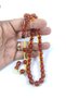 Hayyani Masterpiece Signed Hand-Stamped German Invoice Clasp Amber - 4
