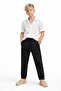 Boys' Black Elastic Waist Lace-Up Comfortable Cut Jogger Pants 9-16 Years - 8