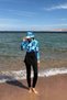 3-Piece Hijab Swimsuit Set Blue - 3