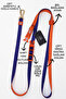 Hands-Free Hands-Free Travel Strap 2 Cm- Multifunctional- with Double Safety Hooks- Luxury Series - 2