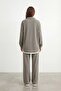 Women's Half-Zip Contrast Detailed Comfortable Suit – 14485 - 3