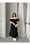 Gipe Detailed Strapless Elegant Dress - 4