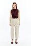 Sleeveless Bicycle Neck Body Suit Burgundy - 7
