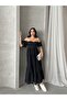 Gipe Detailed Strapless Elegant Dress - 6