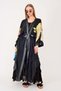 An4013 Frida Pattern Bat Sleeve Kimono - 5