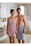 Set of 2 100X150 cm Bath Towels 100% Cotton High Absorbency Large Size Soft Towels - 2