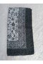 Nergis Igne Oyasi Black Cotton Writing Scarf Hijab Prayer Cover Headscarf - 3