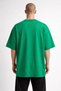 Unisex Oversize Green T-Shirt Believe Printed 100% Cotton Loose Streetwear T-Shirt Women Men - 3