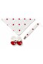 Welcome Baby Gift - Heart Patterned Baby Set - Muslin Scarf, Pacifier Strap & Socks 0-6 Months - 4