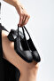 Women's Black Thick Short Heel Open-Back Heeled Shoes