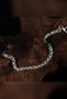 Silver Color Men's Steel Bracelet Classic Chain Spiral Design - 3