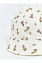 Vizyon New Season Ecru Printed Baby Girl Bucket Hat - 3