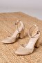 Helen Heeled Cream Satin Detailed Heeled Shoes - 3