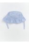 Blue Floral Embroidered Baby Girl Bucket Hat by Güli̇s Gi̇yi̇m - 2