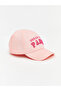 Özmarka New Season Pink Text Embroidered Baby Girl Cap Hat - 2