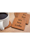 Real Leather Covered Mdf Coasters Set of 4 – Coffee Presentation & Gift - 3