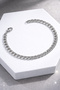Men's Silver Stainless Steel Classic Chain Bracelet - 3