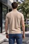 Polo Collar Slim Fit Solid Color Lycra Combed Cotton Flexible Fabric Short Sleeve T-Shirt/Top Men's Clothing - 2