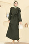 Hijab Dress with Flounces on the Sleeves