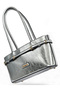 Silver Color Shiny Looking Belt Detailed Bucket Model Women's Shoulder Bag - 5
