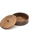 Premium Handcrafted Teak Wooden Hotpot – Natural Roti & Chapati Storage Box - 2