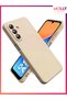 Beige Liquid Inside Velvet Matte Silicone Case for Samsung Galaxy A26