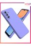 Lavender Liquid Inside Velvet Matte Silicone Case for Samsung Galaxy A26