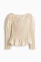 Smocked viscose-blend blouse - 5