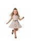 Girls' Dress with Belt, 1 Quality Fabric