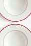 2-pack porcelain deep plates - 5