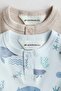 2-pack cotton Henley tops - 2