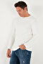 سويت شيرت رجالي من القطن بقصة ضيقة وياقة دائرية طراز SWEAT 59050741 - 4