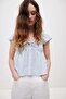 Pointelle jersey blouse - 2