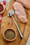 Professional Meat Tenderizer Double Sided Steel Meat Tenderizer Mallet with Ergonomic Handle - 4