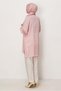 Satin Jacquard Tunic with Neck Tie 46512 - 4