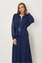 Skirt and Belted Track Suit Set 46391 - 2