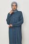 Linen Shirt Collar Long Tunic 46484 - 2