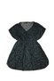 Women's Green Floral Patterned V-Neck Elastic Waist Beach Dress - 2