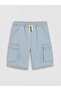 Lcw Kids Elastic Waist Boys Cargo Jean Shorts
