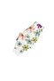 Girls' 100% Cotton Fabric White Color Flowers Patterned Long Sleeve Interlock Winter Pajama Set - 6