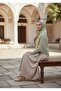 شال من سلسلة إيبيكي جاكار بنمط البرسيم الصغير - شاي أخضر - 2
