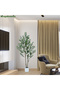 156cm Artificial Olive Trees with 50 LED,Faux Olive Tree with White Planter for Home Office Decor - 4