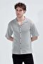 Men's Apaş Collar Short Sleeve Buttoned Shirt Brown - 26Y 1001 - 5