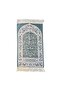 Luxury Soft Prayer Mat Floral Design Non-Slip Seccade Carpet - 4