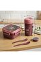 Lunch Box Set with 500ML Cup BPA Free Food Container Leakproof Bento with Spoon and Fork - 4