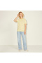 Anna Ss Reg Every Stripe Women's Yellow T-Shirt - 3
