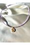 Purple Crystal Stone Bead Necklace - Summer Necklace - Shipped in a Box - 3