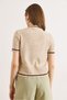 Women's Stone Cat Embroidered Hair Knitwear Blouse Blz-19003325 - 6